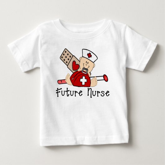 Zukünftige Krankenschwester Baby T-shirt (Vorderseite)