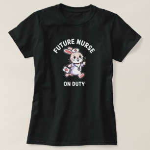Zukünftige Krankenschwester im Dienst Süße Hasengr T-Shirt