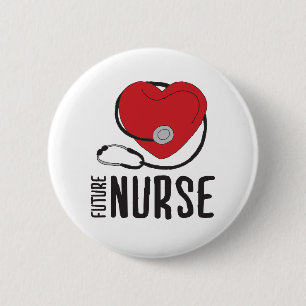 Zukünftige Krankenschwester wird bald Krankenversi Button