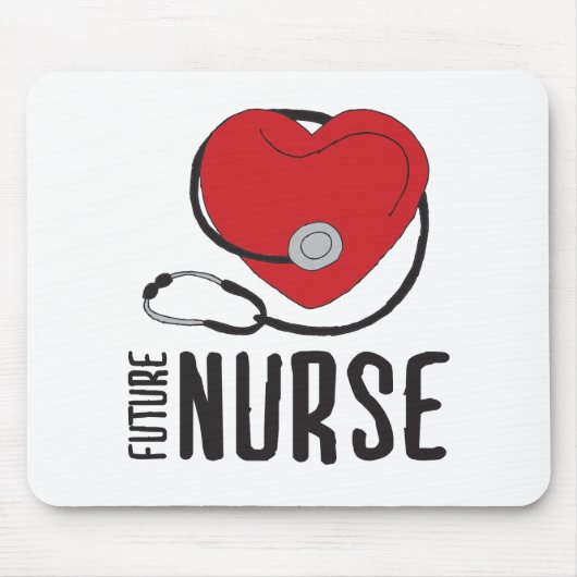 Zukünftige Krankenschwester wird bald Krankenversi Mousepad (Vorne)