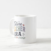 Zukünftige Lehrerära Studentischer Lehrer Abschlus Kaffeetasse (Vorderseite Links)