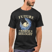 Zukünftige Meeresbiologe Wissenschaftliche Biologi T-Shirt (Vorderseite)
