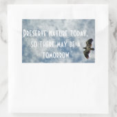 Zukünftige Möglichkeiten Rechteckiger Aufkleber (Tasche)