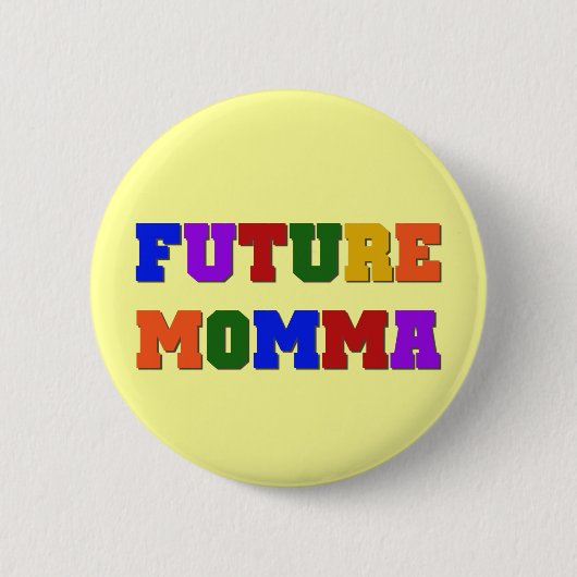 Zukünftige Momma T-Shirts und Geschenke Button (Vorderseite)