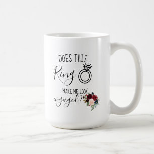 Zukünftige Mrs. Benutzerdefiniertes Verlobungsgesc Kaffeetasse