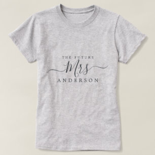 Zukünftige Mrs Chic Schrift benutzerdefinierter Na T-Shirt