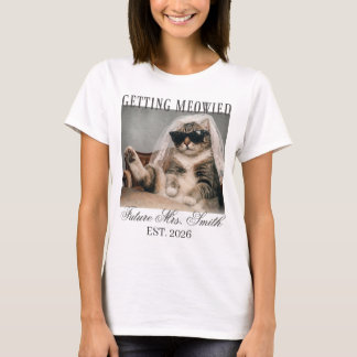 Zukünftige Mrs Getting Meowied T-Shirt