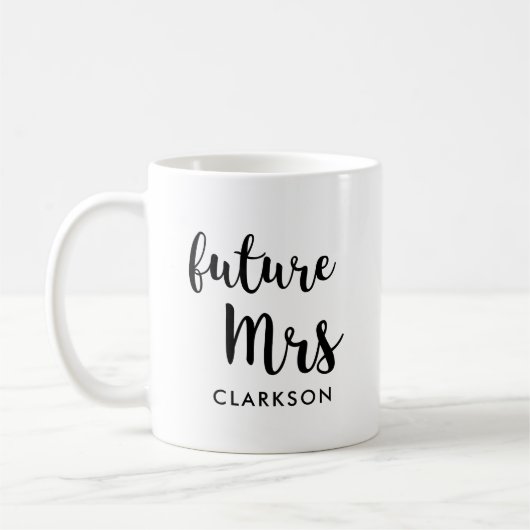 Zukünftige Mrs Kaffeetasse (Links)