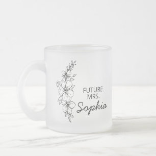 Zukünftige Mrs Mug Braut Bevorstehende Hochzeit Pe Mattglastasse