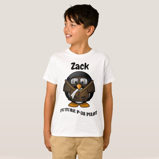 Zukünftige P-38 PIlot T-Shirt (Vorne ganz)