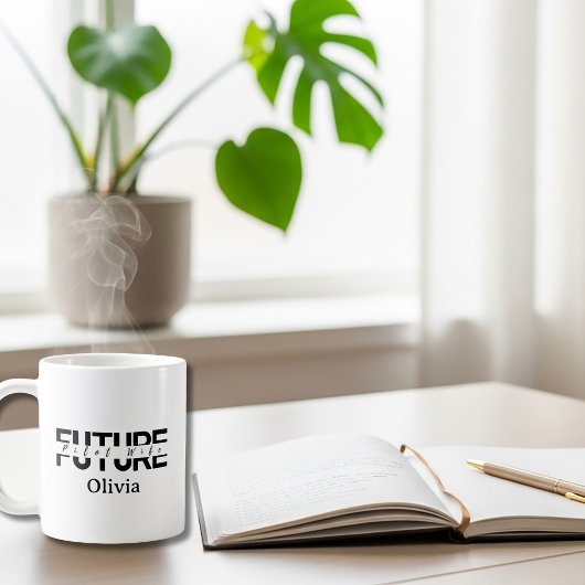 Zukünftige Pilotengattin Hochzeit Einfaches Skript Kaffeetasse