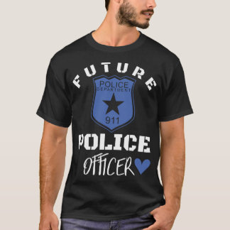 Zukünftige Polizeibeamtepolizei der T-Shirt