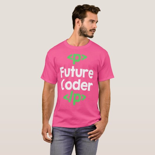 Zukünftige Programmierung von Coder T-Shirt (Vorne ganz)