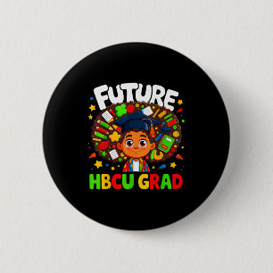 Zukünftige schwarze Absolventin einer historisch s Button