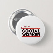 Zukünftige Sozialarbeiter Button (Vorne & Hinten)
