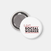 Zukünftige Sozialarbeiter Magnet (Vorderseite/Rückseite)