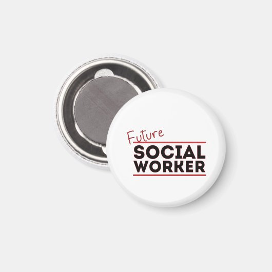 Zukünftige Sozialarbeiter Magnet (Vorderseite/Rückseite)