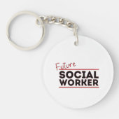 Zukünftige Sozialarbeiter Schlüsselanhänger (Vorderseite)