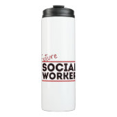 Zukünftige Sozialarbeiter Thermosbecher (Vorderseite)