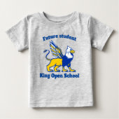 Zukünftige Studierende bei King Open Baby T-shirt (Vorderseite)