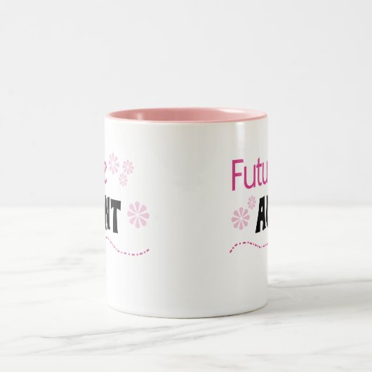 Zukünftige Tante Tshirts und Geschenke Zweifarbige Tasse (Mittel)