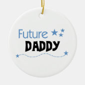 Zukünftige Vati-Geschenke Keramik Ornament (Vorne)