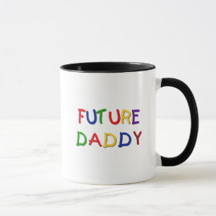 Zukünftige Vati-Primärfarbt-shirts und -geschenk Tasse