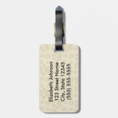 Zukünftige verrückte Katzen-Dame Funny Design Gepäckanhänger (Rückseite vertikal)