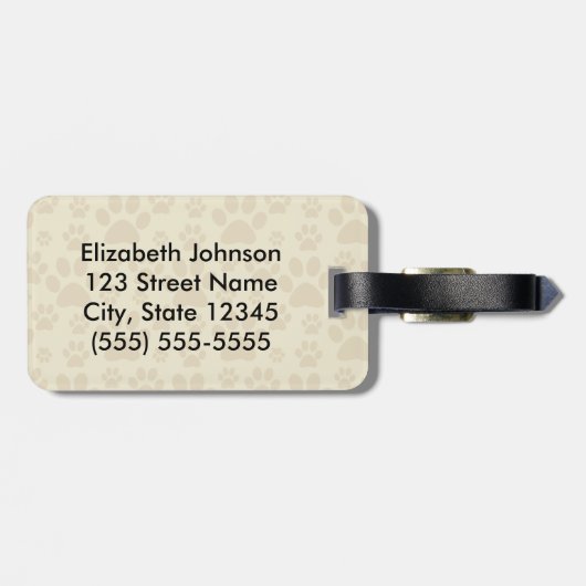 Zukünftige verrückte Katzen-Dame Funny Design Gepäckanhänger (Rückseite horizontal)