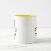 Zukünftige Volleyball-Stern-Tasse Zweifarbige Tasse (Mittel)