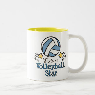 Zukünftige Volleyball-Stern-Tasse Zweifarbige Tasse