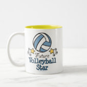 Zukünftige Volleyball-Stern-Tasse Zweifarbige Tasse (Links)
