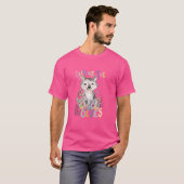 zukünftiger Alpha-Wolf mit Blume niedliche Wölfe T-Shirt (Vorne ganz)