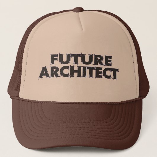 Zukünftiger Architekt Truckerkappe (Vorderseite)