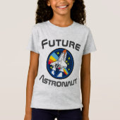 Zukünftiger Astronaut, Mädchen-Power STAMM, blau T-Shirt (Vorderseite)