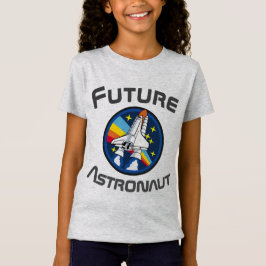 Zukünftiger Astronaut, Mädchen-Power STAMM, blau T-Shirt