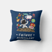 Zukünftiger Astronaut, Raum, Planeten, Rocket. Kissen (Rückseite)