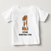 Zukünftiger Basketball - Star der Baby T-shirt (Vorderseite)