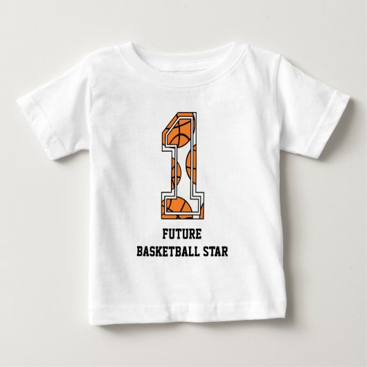 Zukünftiger Basketball - Star der Baby T-shirt (Vorderseite)