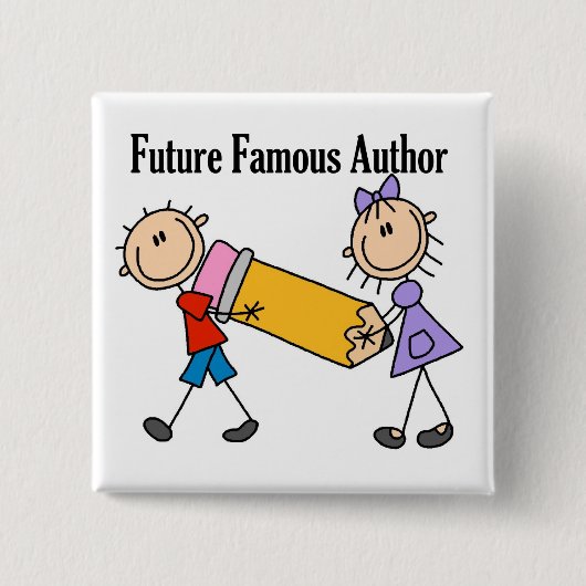 Zukünftiger Berühmter Autor Button (Vorderseite)
