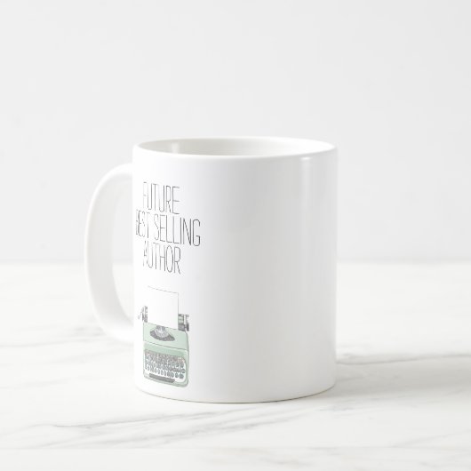 zukünftiger Bestseller Kaffeetasse (Vorderseite Links)