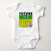 Zukünftiger brasilianischer Fußballspieler Baby Strampler (Vorderseite)