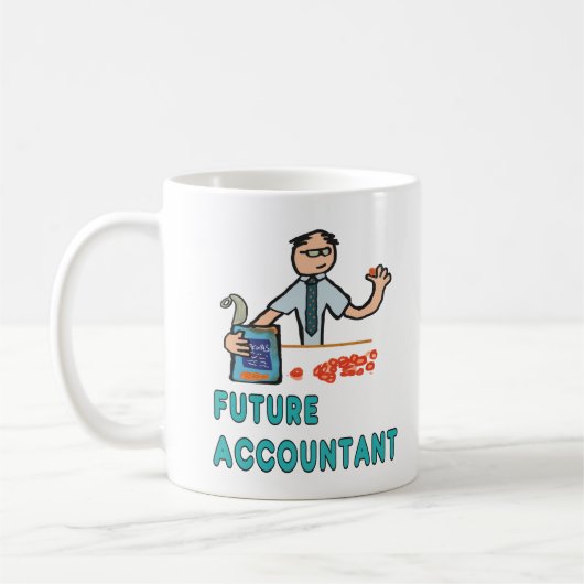 Zukünftiger Buchhalter Kaffeetasse (Links)