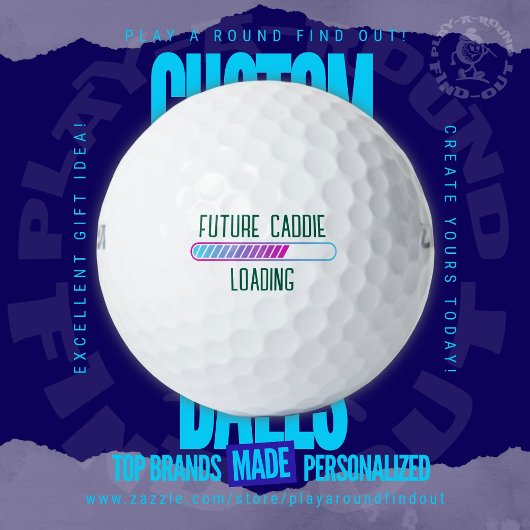 Zukünftiger Caddie Loading Schwangerschaftsankündi Golfball