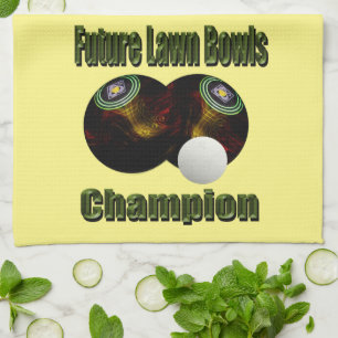 Zukünftiger Champion im Bowlsport, Geschirrhandtuc Geschirrtuch