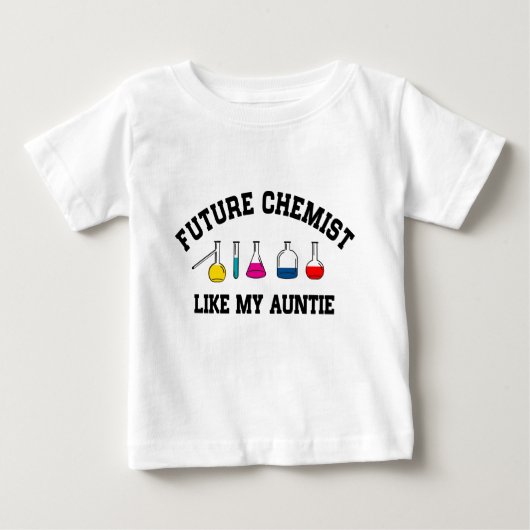 Zukünftiger Chemiker mögen meine Tante Baby T-shirt (Vorderseite)