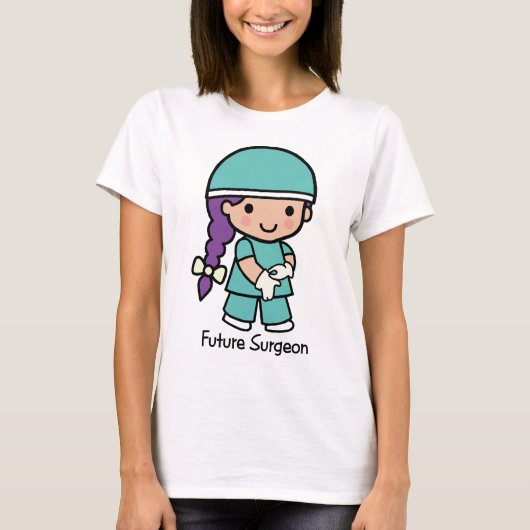Zukünftiger Chirurg - Mädchen T-Shirt (Vorderseite)