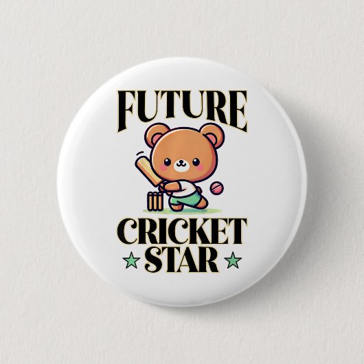 Zukünftiger Cricket-Star  Button (Vorderseite)