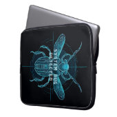 Zukünftiger Cyber-Bug entdeckt IT-Humor Laptopschutzhülle (Vorderseite Links)
