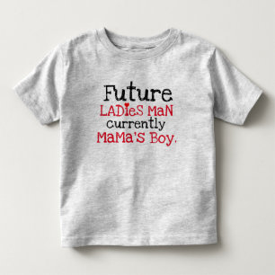 zukünftiger Damenmensch im Augenblick Mama-Junge Kleinkind T-shirt